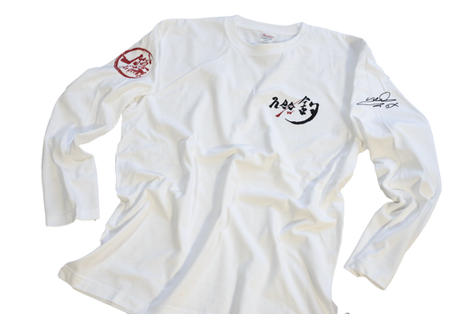 neo釣り×NSI×鱒Vertical 4プリントロングTシャツ〈ホワイト／2XL〉