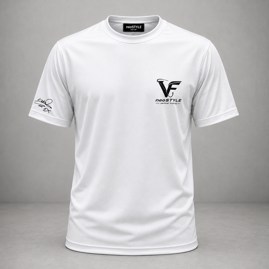 neoSTYLE オリジナル速乾ドライTシャツ〈VERTICAL FISHING／ホワイト〉