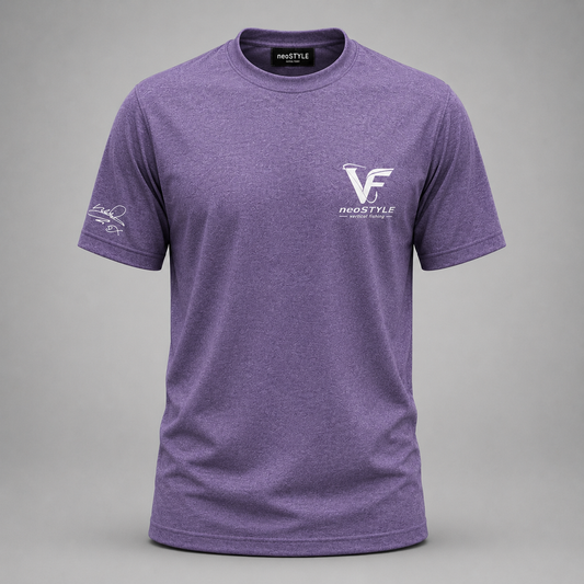 【完全受注生産】neoSTYLE オリジナル速乾ドライTシャツ〈VERTICAL FISHING／neoPURPLE〉