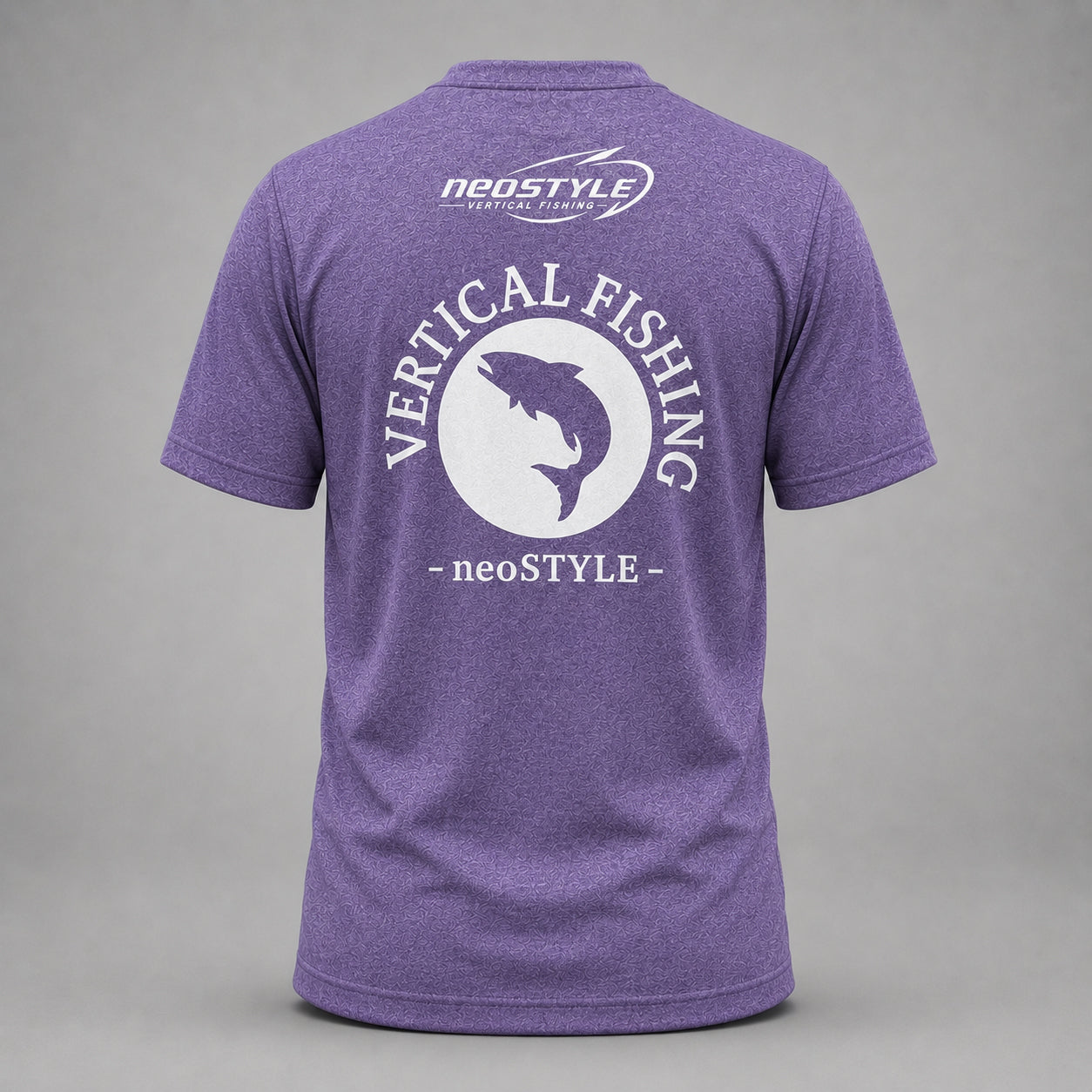 【完全受注生産】neoSTYLE オリジナル速乾ドライTシャツ〈VERTICAL FISHING／neoPURPLE〉
